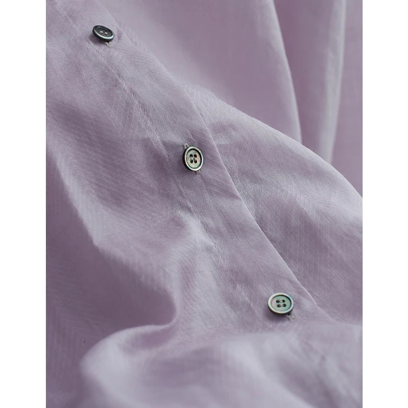 Fairy-Like~ Women's High-Quality 100% Ramie Long-Sleeved Shirt with a Stylish Design and Sun Protection