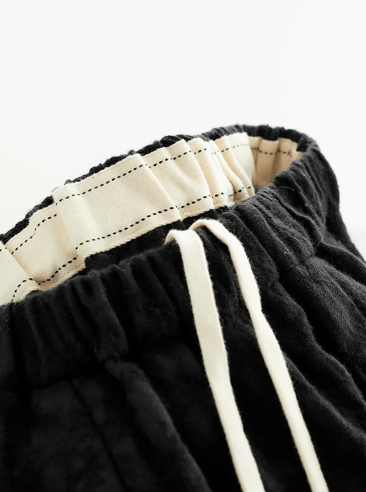 Versatile Umbrella Skirt~Autumn and Winter 100% Wool Jacquard Skirt for Women, Black Flower Bud Skirt