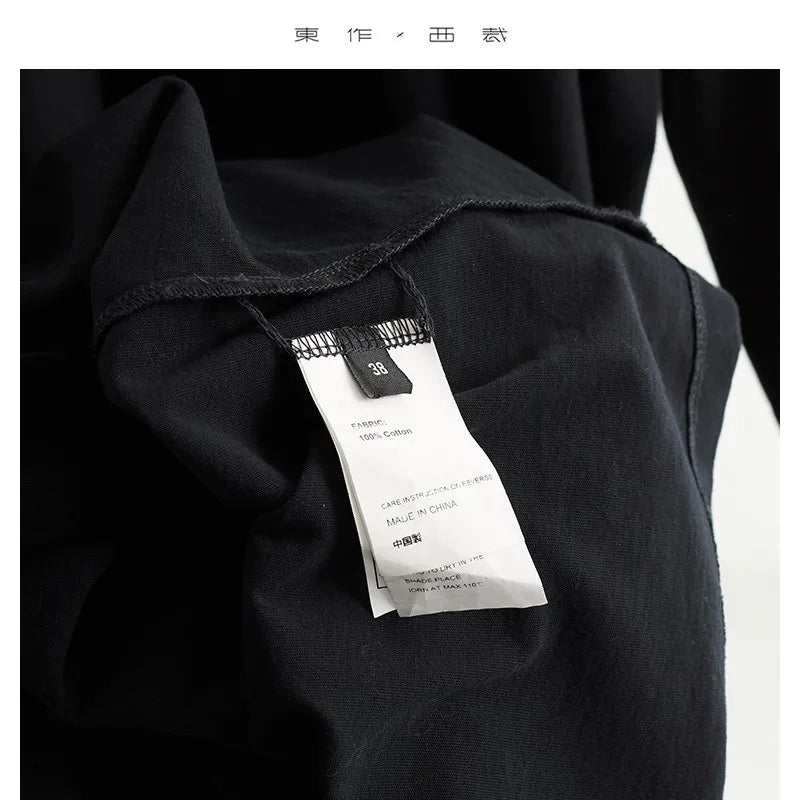 100% Pure Cotton Long-Sleeved Dress for Women 2026 Spring New Trendy Loose Long Dress