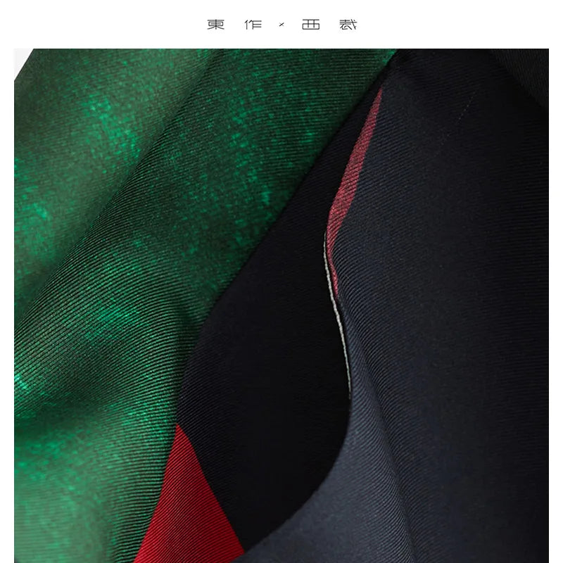 Designer Style Women's High-Waisted Large Polka Dot Casual Trousers, Tie-Waist Silk Wide-Leg Pants, Spring/Summer 2026