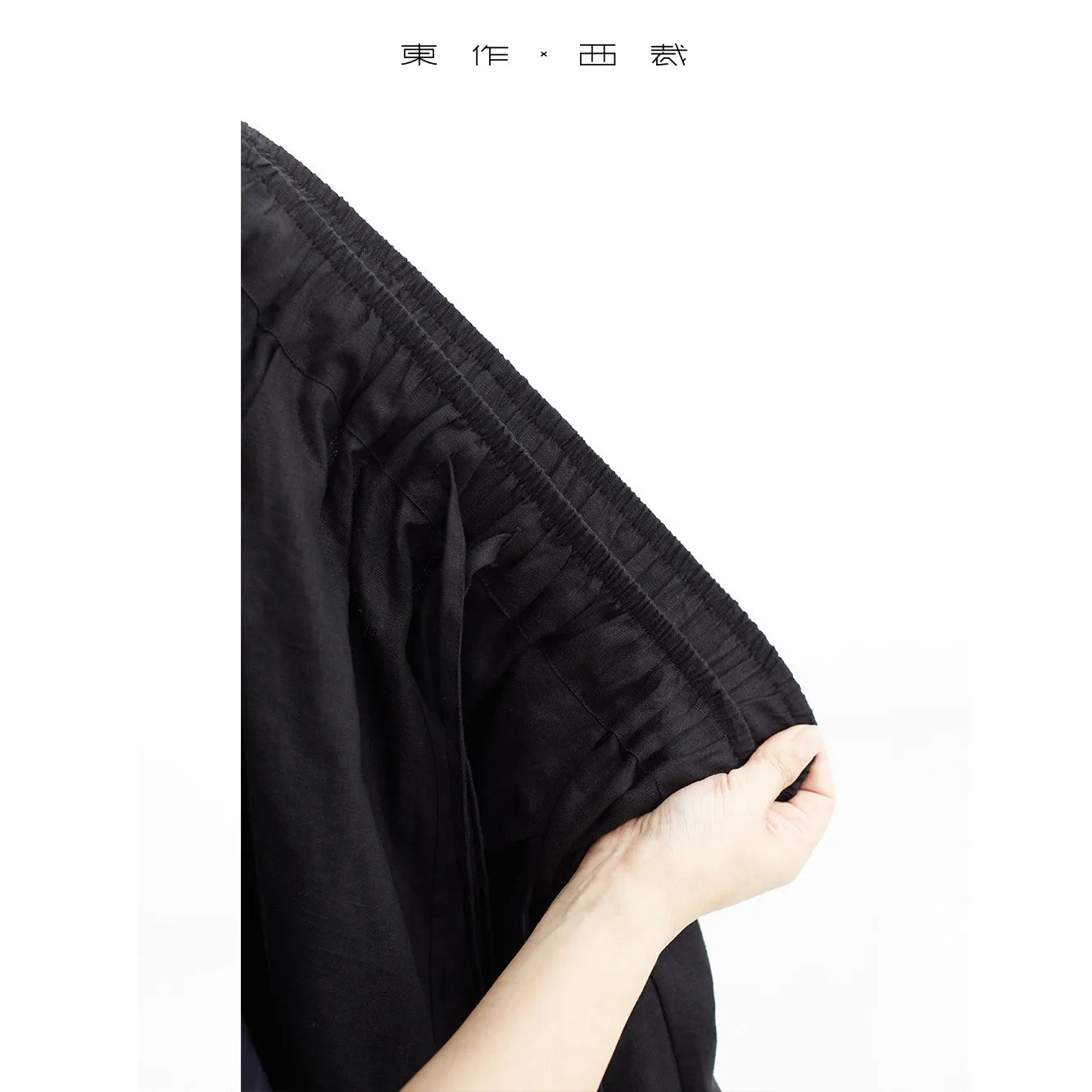 100% Linen Women's Casual Wide-Leg Pants with Ruched Design, Loose-Fitting Cropped Pants for Summer