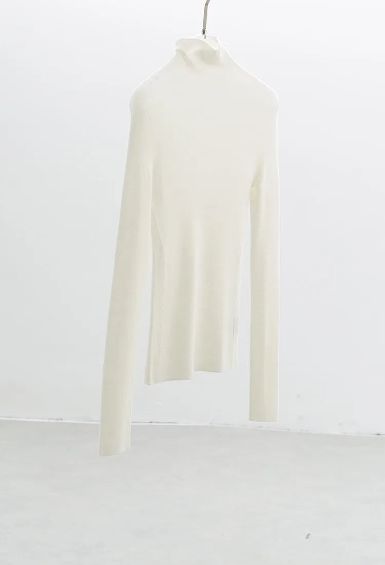 Versatile Item~100% Wool Base Layer Slim-Fit Pullover Turtleneck Sweater for Women, New Autumn and Winter Collection