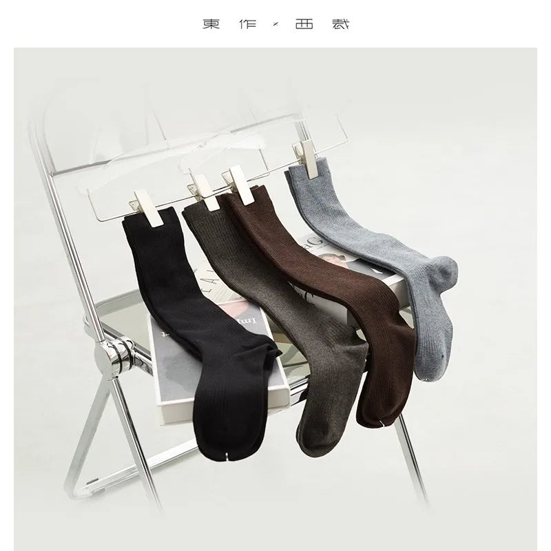 Wool Over-The-Knee Socks, Women's Calf Socks, Fashionable and Versatile Autumn and Winter Warm Socks