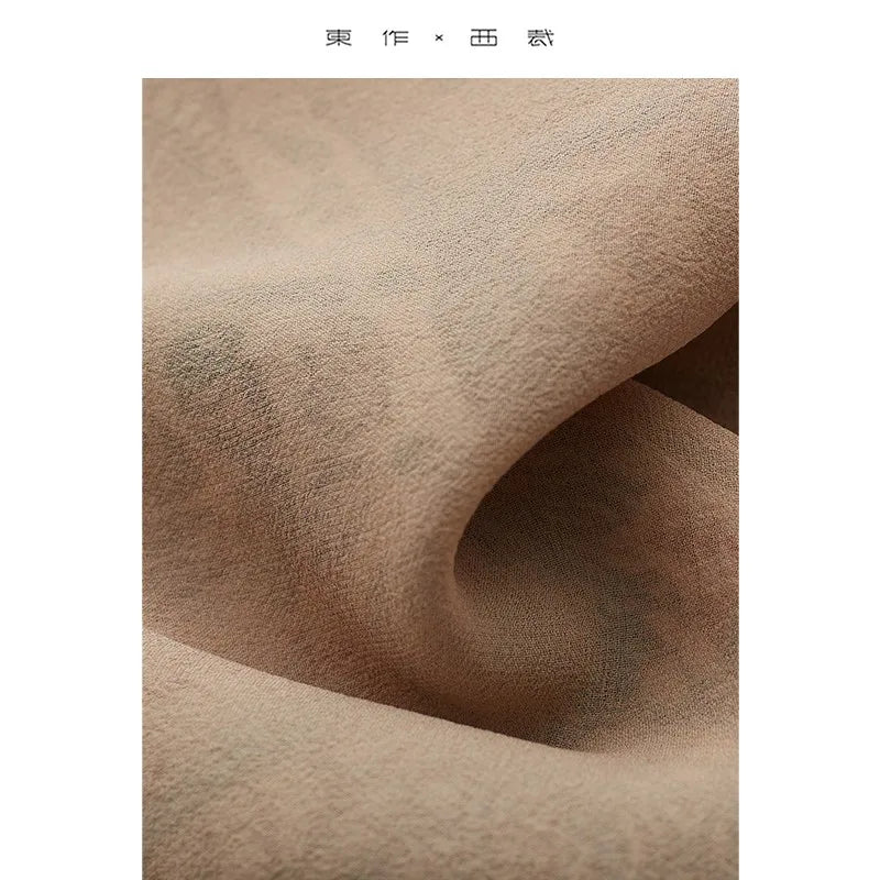 Bohemian Style ~ 100% Silk Shirt, Sleeveless, Lightweight, Niche Top, Women's Pullover, Summer 2025