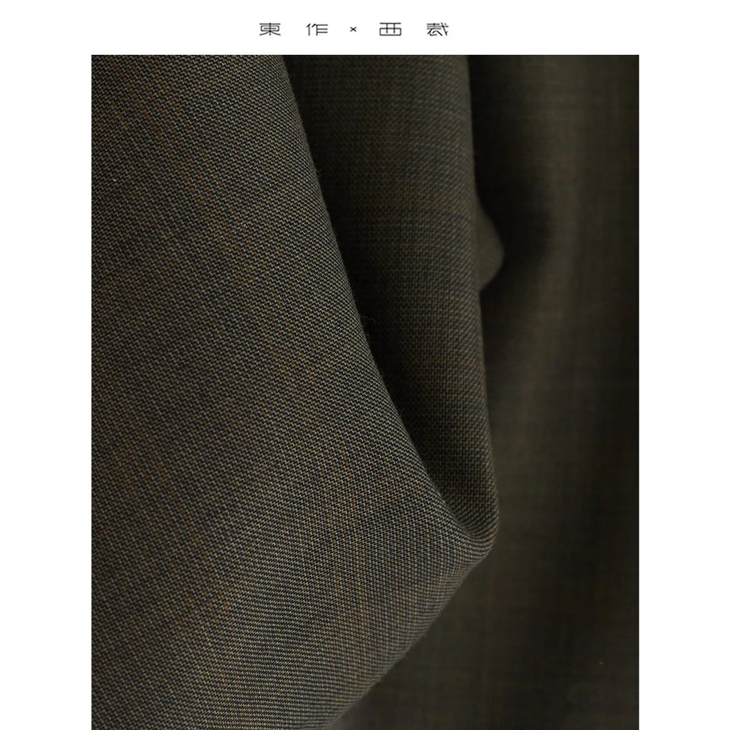 100% Fine Wool Suit Pants, Loose and Versatile Casual Trousers for Petite Individuals, New Product for 2026