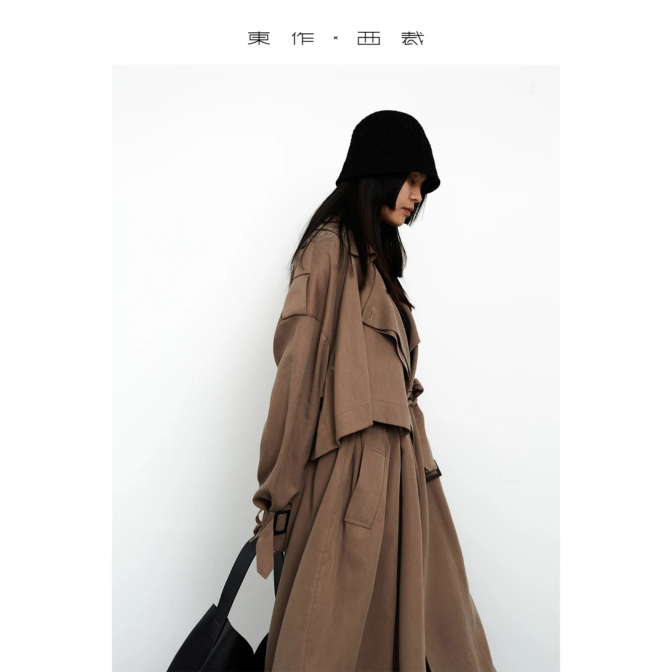 Flowing and Elegant~ Cool and Stylish Mid-Length Lyocell Women's Trench Coat 2025 Autumn New Style Early Autumn Thin Jacket