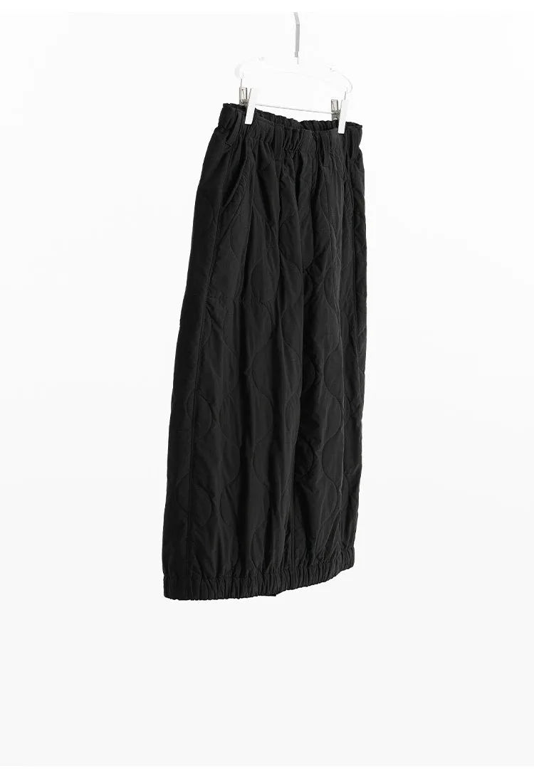 Alpaca Wool Filling~ Classic Black Skirt 2025 Autumn and Winter New Style Women's Casual Versatile Skirt
