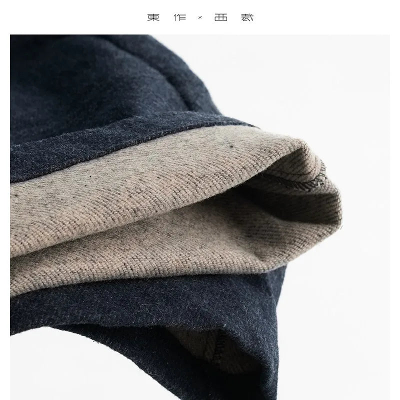 Fleece-Lined~ Thickened Fleece Nine-Point Pants for Women, Elastic Waist, Casual Jeans, 2025 Autumn and Winter New Style, Slim Fit