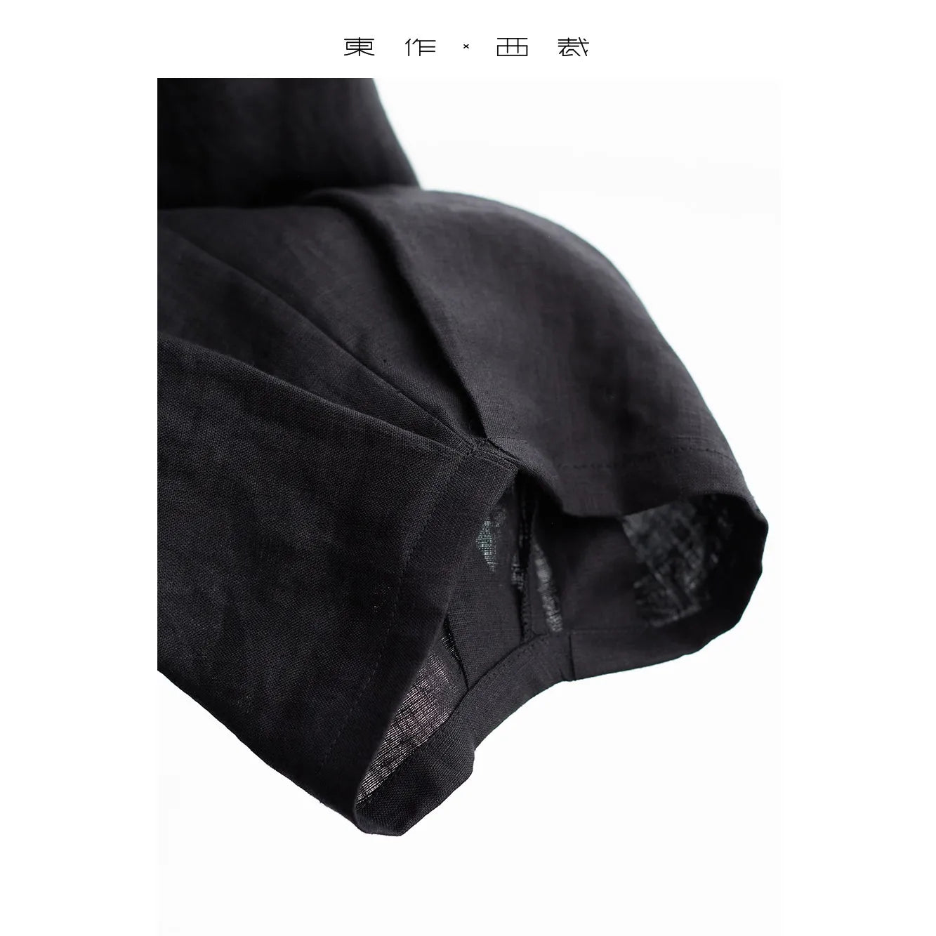 100% Linen Women's Casual Wide-Leg Pants with Ruched Design, Loose-Fitting Cropped Pants for Summer