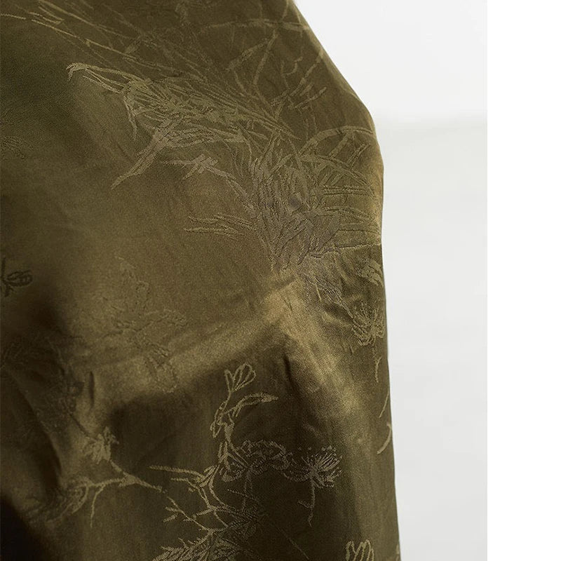 100% Acetate ~ High-Waisted Skirt, Slit Satin Long Skirt, Hip-Hugging Skirt, Women's Spring and Summer New Style