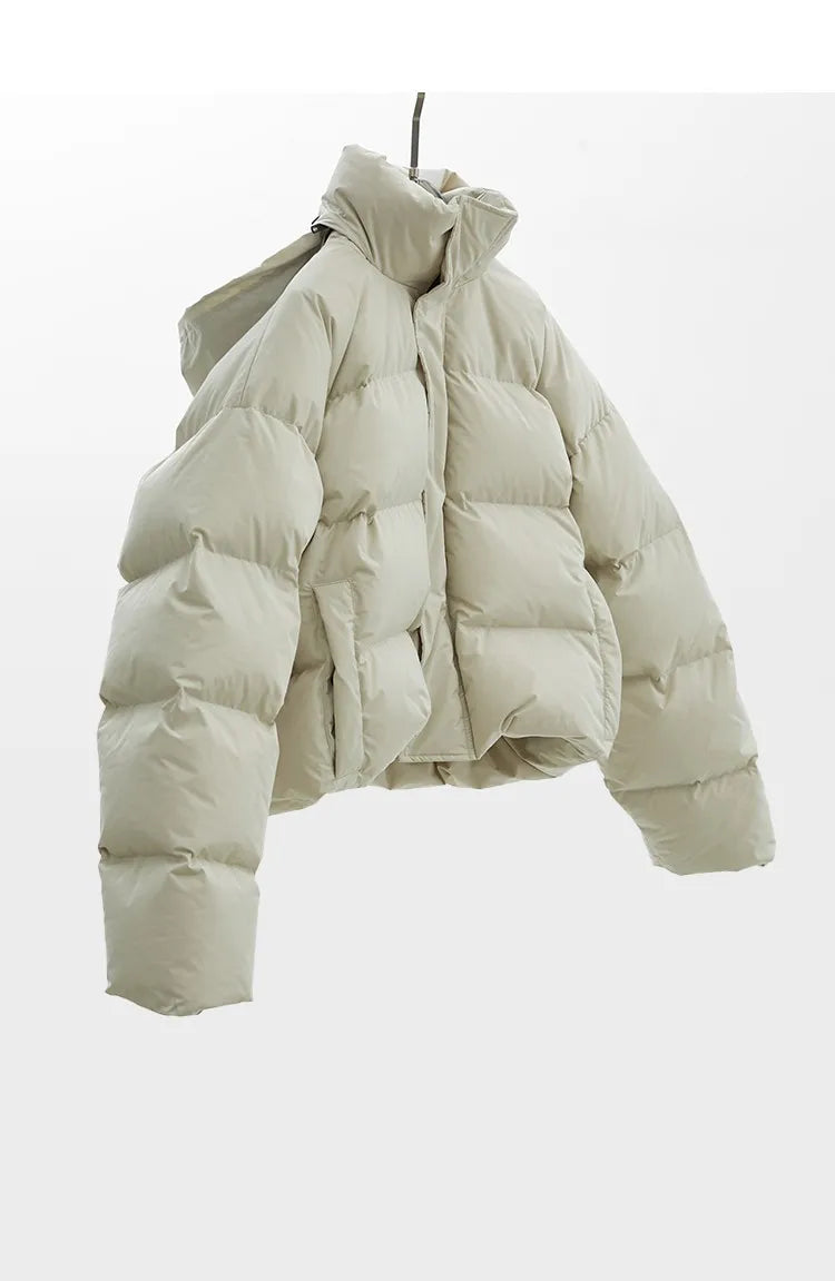Fashion Bloggers Are All Wearing It~ Lightweight and Warm Short down Jacket, 270g White Duck down Puffer Jacket, New Winter Women's Coat