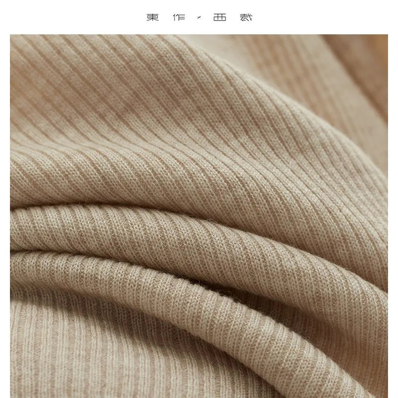 Super Comfortable to Wear~ 2025 Autumn and Winter New Style Fake Two-Piece Knit Sweater for Women, High-End Inner Wear Wool Sweater Top