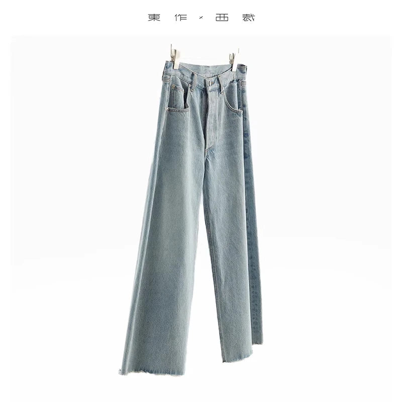 Improve Your Leg Shape~100% Cotton All-Season Versatile Casual Denim Pants That Flatter Your Leg Lines, Curved Banana Pants, New for Autumn/Winter 2025