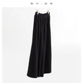 Drapey Wide-Leg Pants, Women's Full Wool Bloomers, Black Trousers, New Autumn and Winter Styles