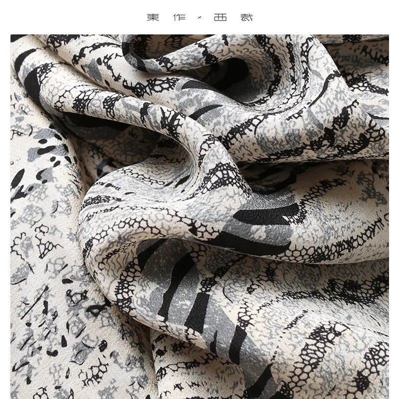 Animal Fiber Fabric~Women's Ruffled Mulberry Silk Dress with a Unique Design, Niche Style Long Silk Dress