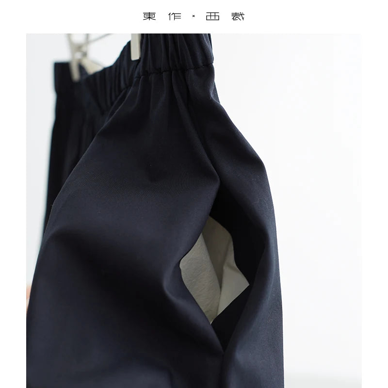 Hides the Belly~High-Waisted Slimming A-Line Skirt with Elastic Waist and Flared Hem, All-Cotton, Neat and Professional Umbrella Skirt, New Autumn/Winter 2025 Style