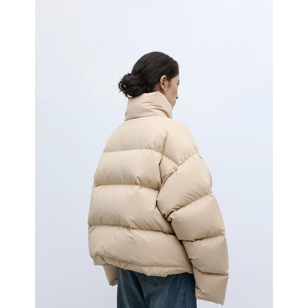 Fashion Bloggers Are All Wearing It~ Lightweight and Warm Short down Jacket, 270g White Duck down Puffer Jacket, New Winter Women's Coat