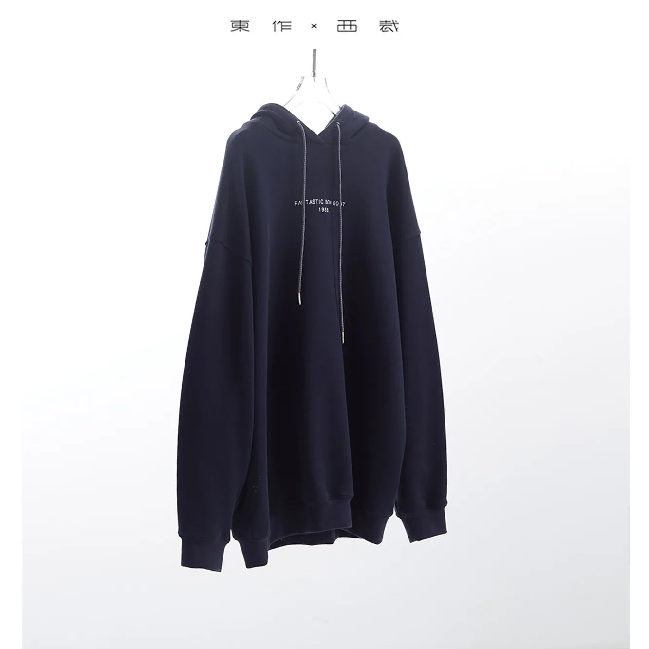 Hooded American-Style Sweatshirt, Loose Mid-Length Women's Top, Lazy Casual Style, New Product for Autumn and Winter 2025