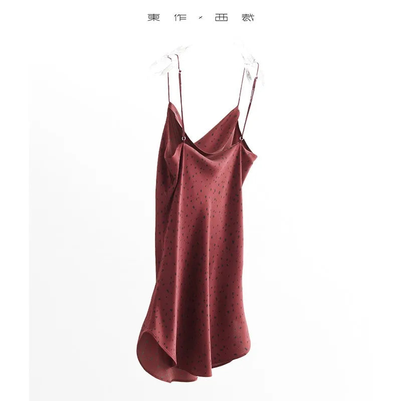 100% Mulberry Silk ~ Sleeveless Camisole ~ Bias-Cut Draped Neckline Design Tank Top
