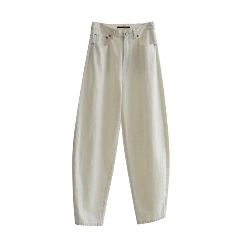 Cotton and Linen Blend~~Stylish Casual Jeans for Petite Women, Carrot Pants, Banana Pants