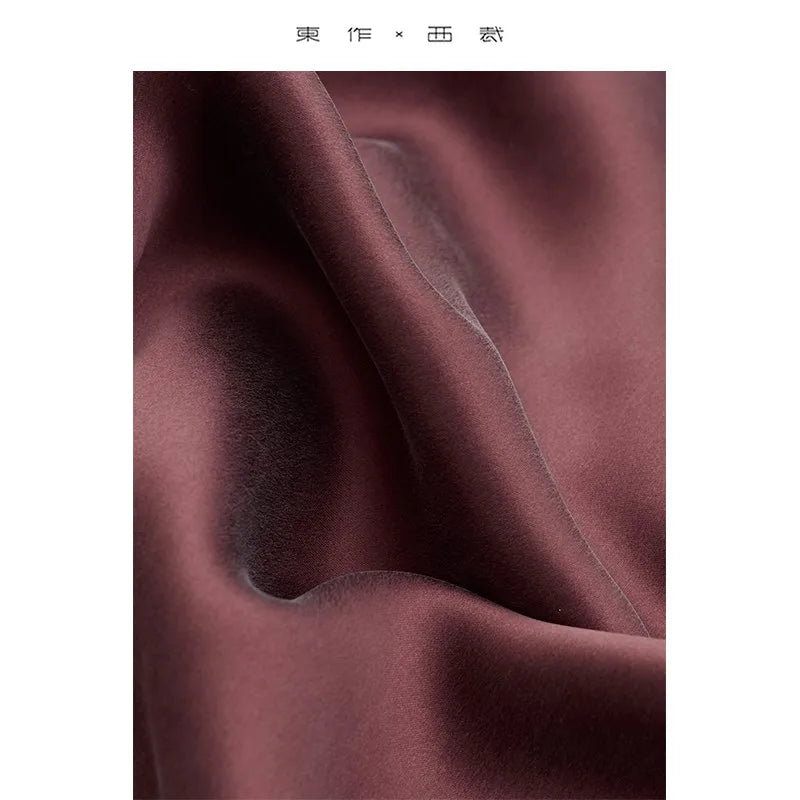 Elegant Woman~French-Style 100% Silk Suspender Dress for Women, Mulberry Silk Fishtail Dress