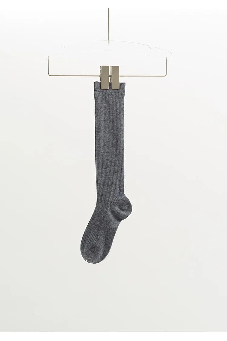Wool Over-The-Knee Socks, Women's Calf Socks, Fashionable and Versatile Autumn and Winter Warm Socks