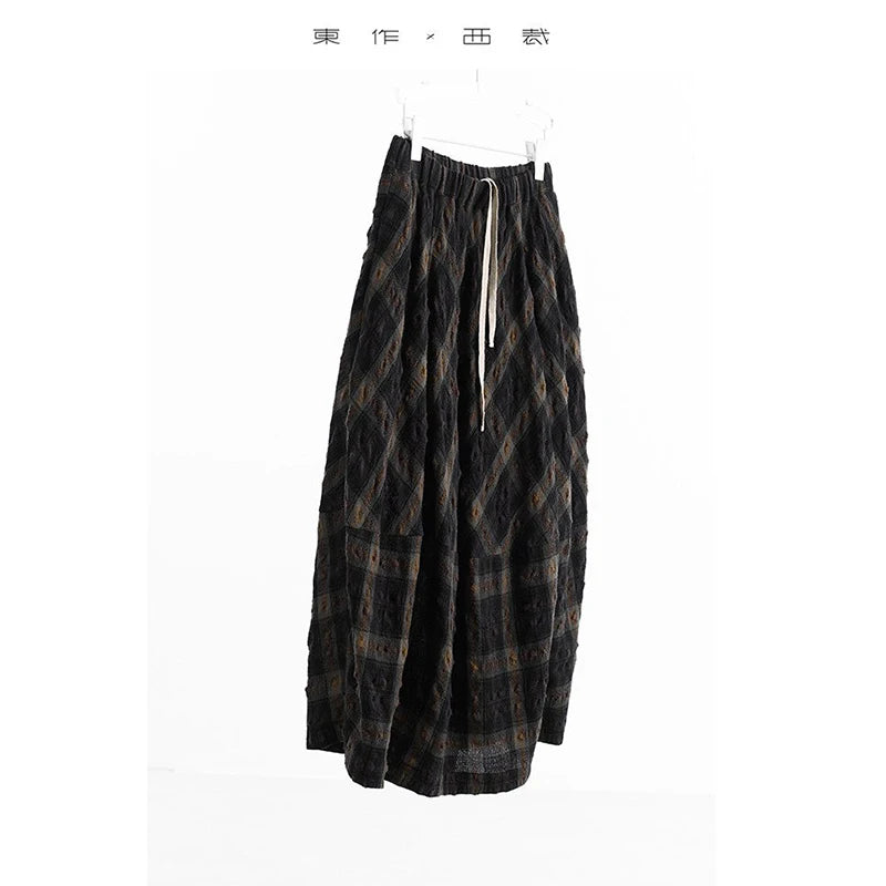 Retro British-Style Skirt~ Wool Plaid Bud Skirt, Versatile Skirt for Autumn and Winter, 2025 Autumn and Winter New Style