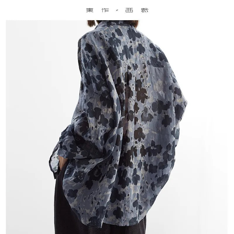 Healthy Natural Fiber~2025 Summer New Women's Ramie Shirt Long-Sleeved Sun Protection Top