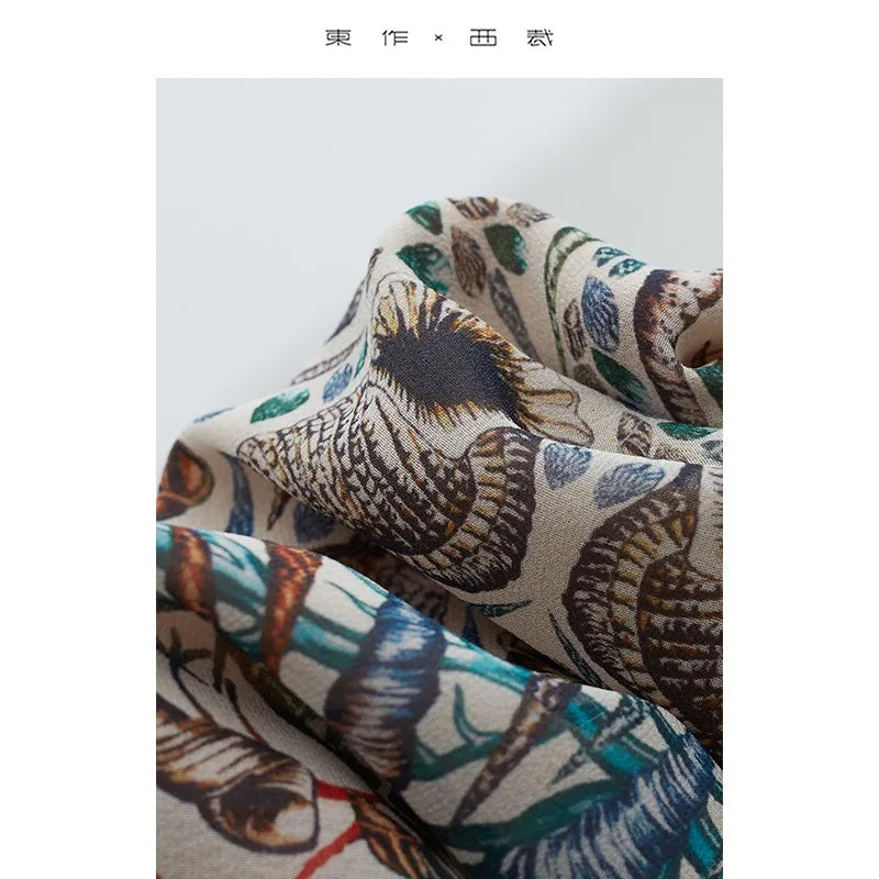 Bohemian Style ~ 100% Silk Shirt, Sleeveless, Lightweight, Niche Top, Women's Pullover, Summer 2025