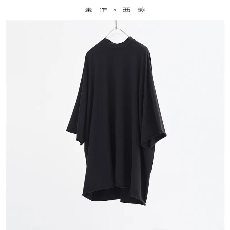 No Sense of Restraint ~ Women's Mid-Length Short-Sleeved T-Shirt, Hemp Organic Cotton Three-Quarter Sleeve Top