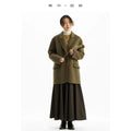 Double-Sided Wool~100% Wool Coat, Woolen Suit Jacket, Women's Oversized Top