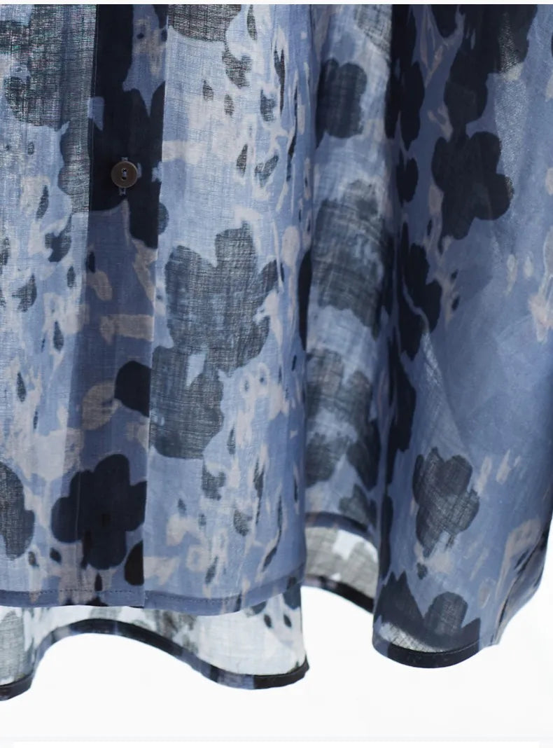 Healthy Natural Fiber~2025 Summer New Women's Ramie Shirt Long-Sleeved Sun Protection Top